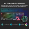 Machenike K600-B100 LITE Mechanical Gaming Keyboard 104 Red Switch Keys
