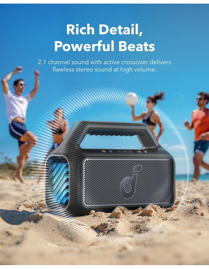 Anker Soundcore Speaker 80W BT IPX7 Boom 2 Black Anker Soundcore Speaker 80W BT IPX7 Boom 2 Black