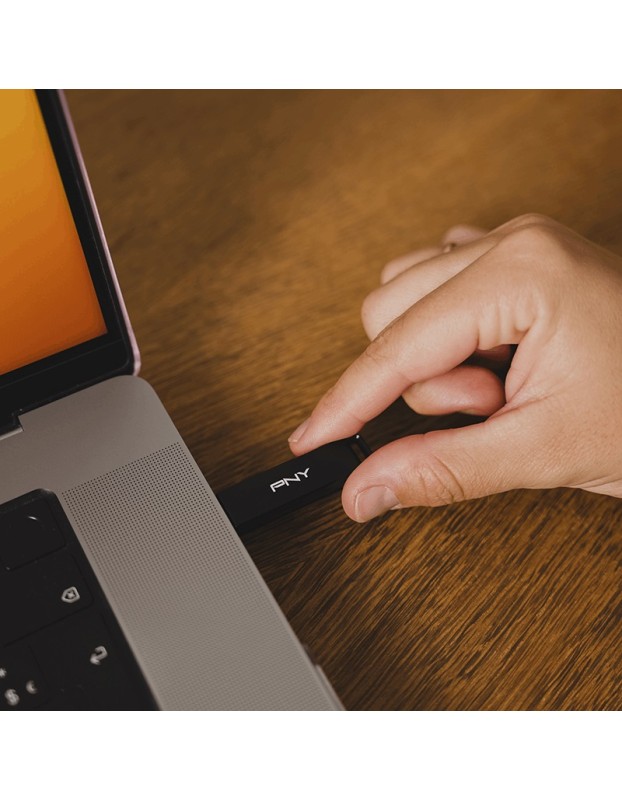PNY Flash Drive Elite-X USB 3.2 Stick 64GB Capless Slider Black FDI64GELTXC
