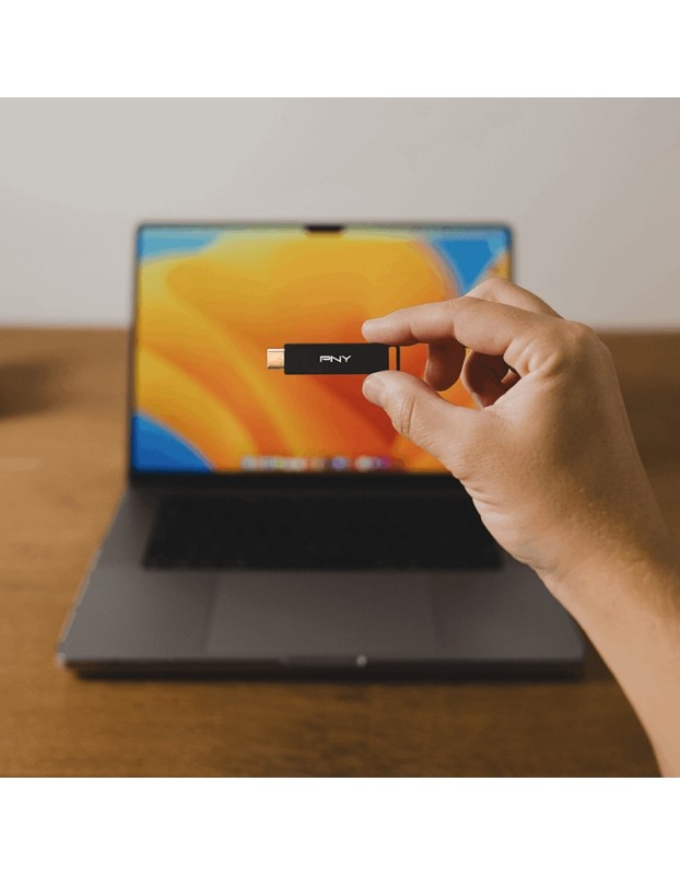 PNY Flash Drive Elite-X USB 3.2 Stick 64GB Capless Slider Black FDI64GELTXC