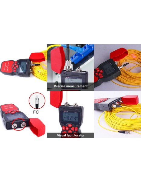 Noyafa Fiber Optic Multimeter with Power Meter, Light Source & Visual Fault Locator NF-911C
