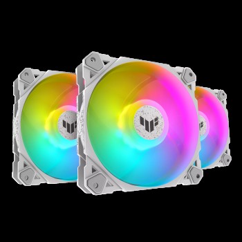ASUS Gaming Fan ARGB Triple Kit with Controller TF120 White