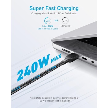 Anker Mobile Cable USB C to USB C 1.8m 240W 310 Black