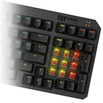 ASUS TUF Gaming K3 GEN II Mechanical Gaming Keyboard 97 Red Keys IP57 Waterproof