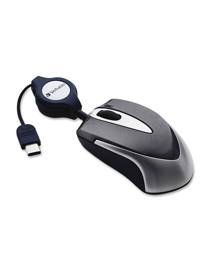 Verbatim GO MINI Wired Optical Travel Mouse Black Verbatim GO MINI Wired Optical Travel Mouse Black