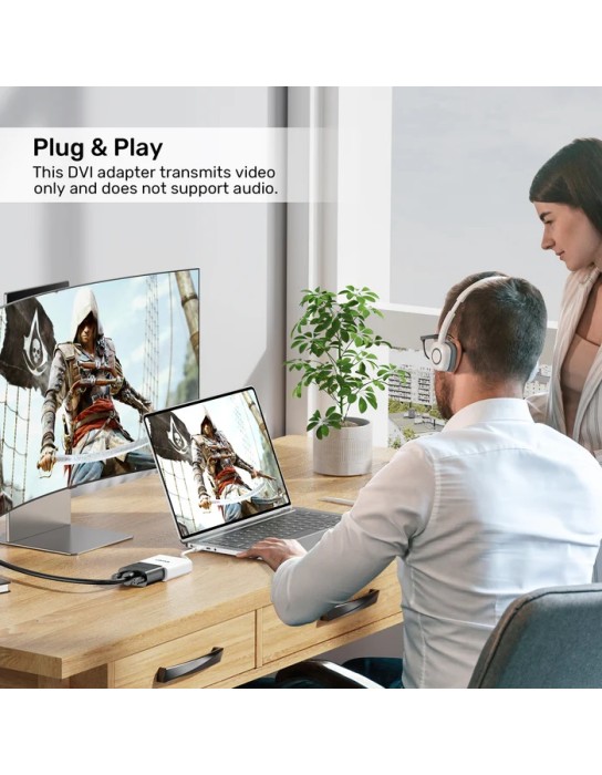 Unitek Converter USB-C to DVI Adapter V1429A Unitek Converter USB-C to DVI Adapter V1429A