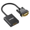 Unitek Converter VGA to HDMI Adapter w/Audio & Power Port Unitek Converter VGA to HDMI Adapter w/Audio & Power Port