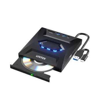 Unitek Optical External Drive & 5in1 USB Hub T1037A