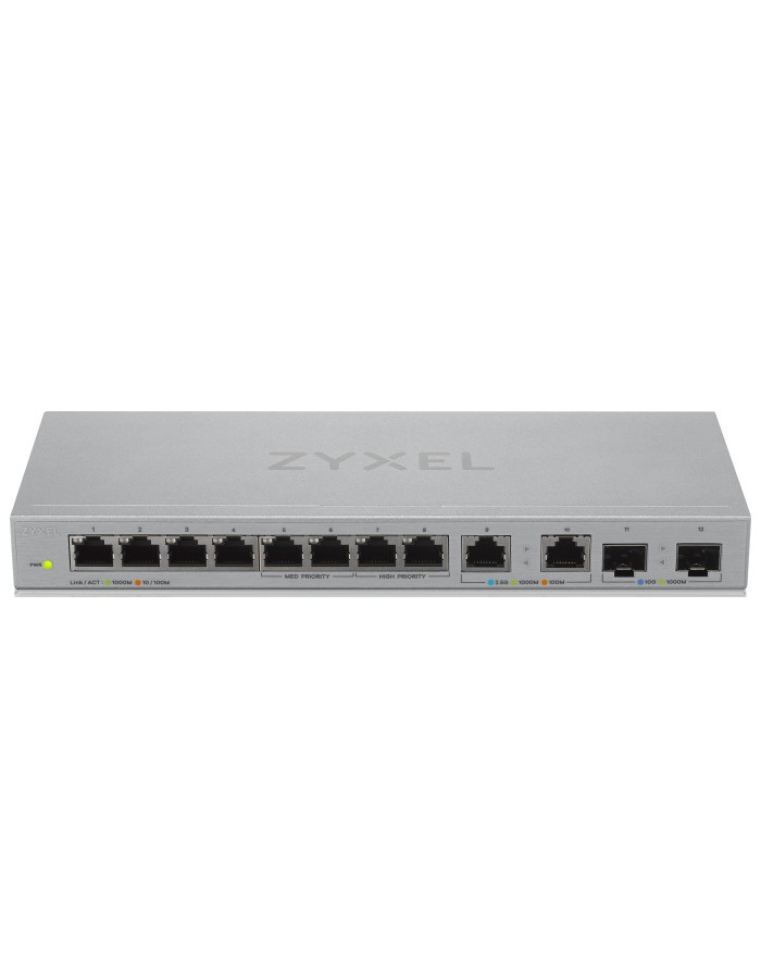 Zyxel Switch Multi-Gig 8-Port GbE + 2.5GbE + 10G SFP XGS1010-12