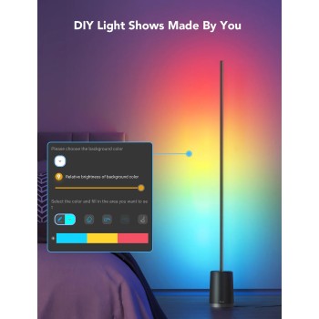 Govee RGBICWW Lyra Corner Floor Lamp H6072