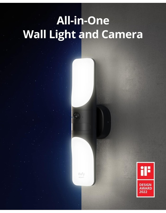 Anker Eufy Security Camera Outdoor Wired Wall Light S100