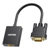 Unitek Converter VGA to HDMI Adapter w/Audio & Power Port Unitek Converter VGA to HDMI Adapter w/Audio & Power Port