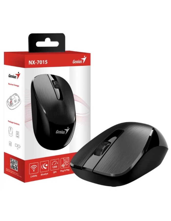 Genius Mouse Wireless NX-7015 Metal Black Genius Mouse Wireless NX-7015 Metal Black