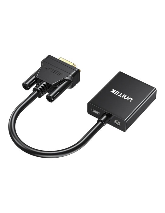 Unitek Converter VGA to HDMI Adapter w/Audio & Power Port Unitek Converter VGA to HDMI Adapter w/Audio & Power Port