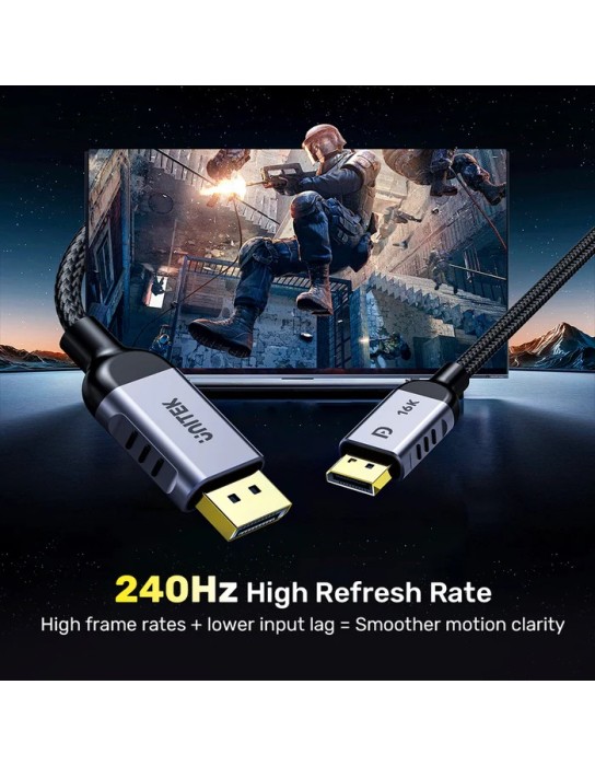 Unitek  DisplayPort 2.1 Cable 8K 120Hz 2.0m