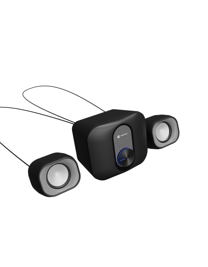 Natec PC Speakers 2.1 USB Powered 3.5mm 11W RMS Black PUG