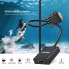 Unitek Converter VGA to HDMI Adapter w/Audio & Power Port Unitek Converter VGA to HDMI Adapter w/Audio & Power Port