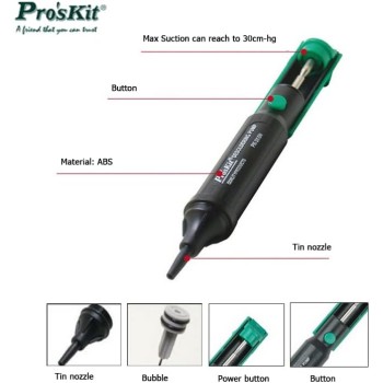 Proskit Soldering Pump for Desoldering 8PK-366N-G Proskit Soldering Pump for Desoldering 8PK-366N-G