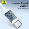 Baseus Earphones Wired Type C Encok CZ17 White Baseus Earphones Wired Type C Encok CZ17 White