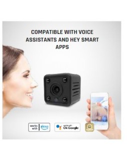GBC HeyCam Mini Tiny WiFi Spy Camera with Built-in Battery & Invisible IR