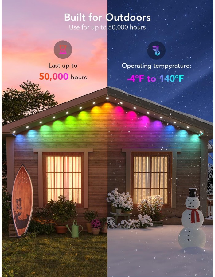 Govee Outdoor Permanent Lights 15m H705B Govee Outdoor Permanent Lights 15m H705B