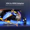 Unitek Converter VGA to HDMI Adapter w/Audio & Power Port Unitek Converter VGA to HDMI Adapter w/Audio & Power Port