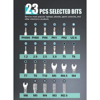 Proskit Repair Precision Tool Set with 27 Inserts SD-9827M