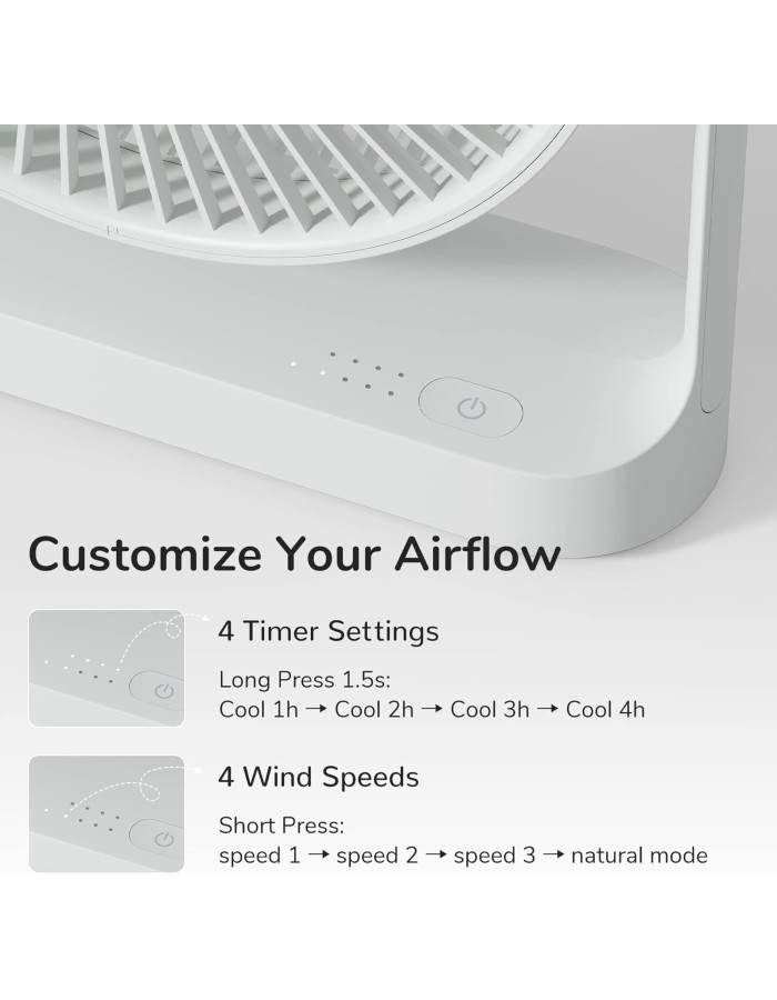 Jisulife Desktop Portable Fan FA27 Gray