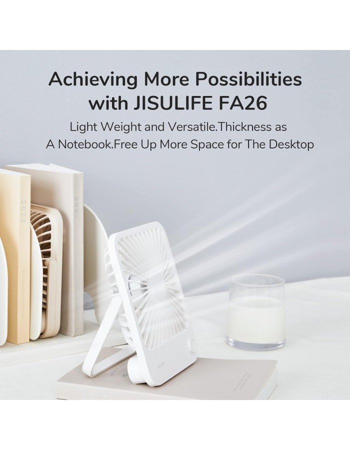 Jisulife Desktop Fan Powerbank Out FA26 White