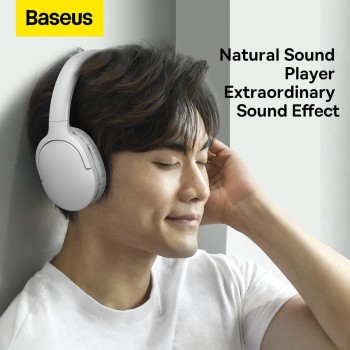 Baseus Wireless Headphones Over Ear Encok D02 Pro v2 White Baseus Wireless Headphones Over Ear Encok D02 Pro v2 White