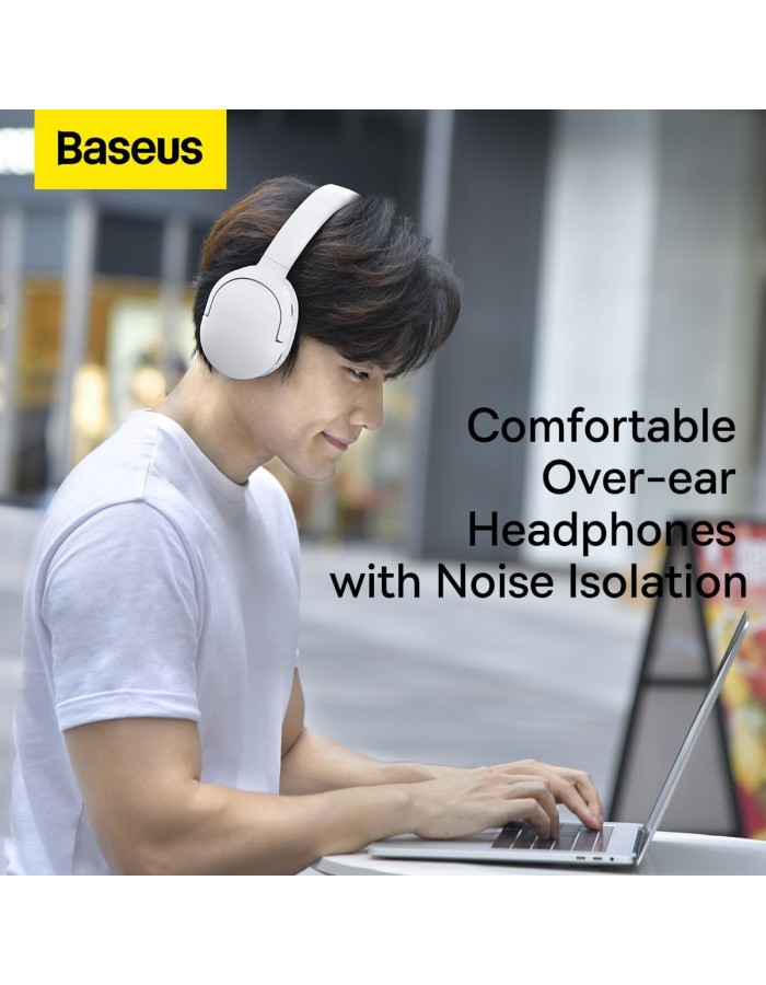 Baseus Wireless Headphones Over Ear Encok D02 Pro v2 White