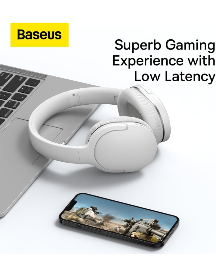 Baseus Wireless Headphones Over Ear Encok D02 Pro v2 White