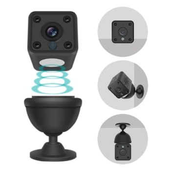 GBC HeyCam Mini Tiny WiFi Spy Camera with Built-in Battery & Invisible IR