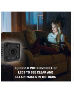 GBC HeyCam Mini Tiny WiFi Spy Camera with Built-in Battery & Invisible IR