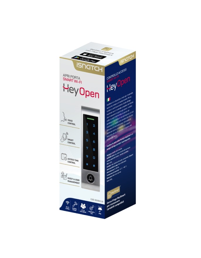 GBC HeyOpen Oper Door Smart WiFi Ideal for B&Bs and Short Rentals