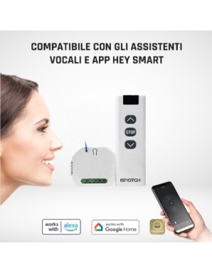 GBC HeyRoll+ Smart WiFi Module Kit for Roller Shutters with Remote Control GBC HeyRoll+ Smart WiFi Module Kit for Roller Shutters with Remote Control