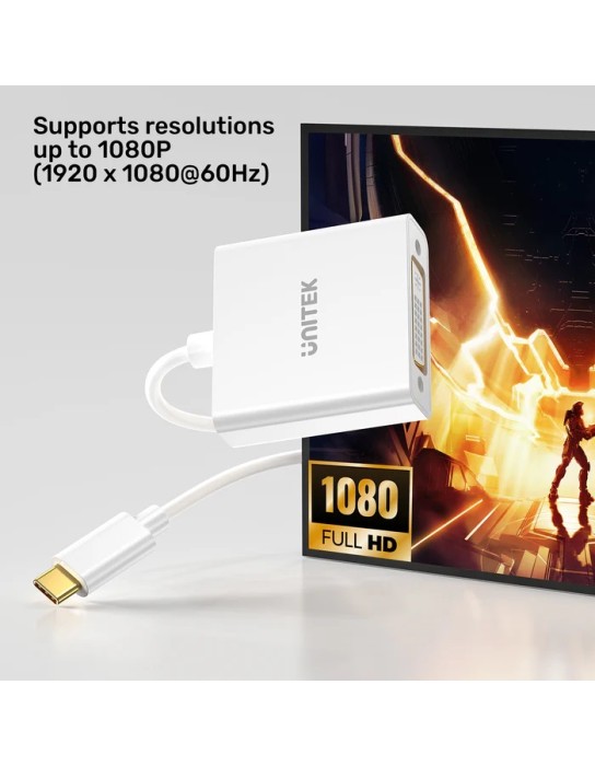 Unitek Converter USB-C to DVI Adapter V1429A Unitek Converter USB-C to DVI Adapter V1429A