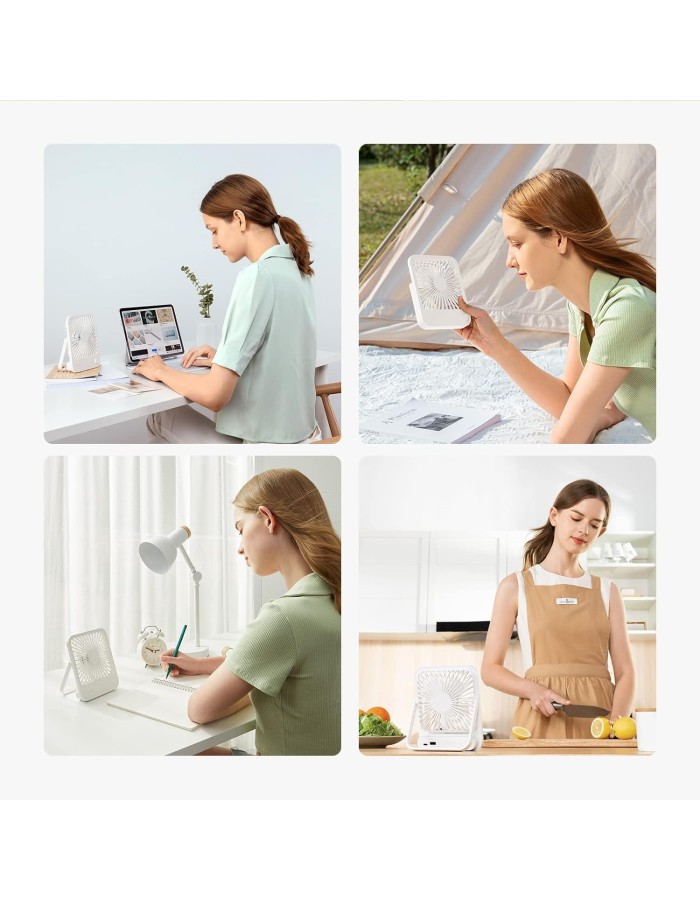 Jisulife Desktop Fan Powerbank Out FA26 White