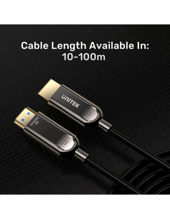 Unitek Fiber Optic HDMI 2.1 Cable 8K60Hz 10.0m C11085GY-10M