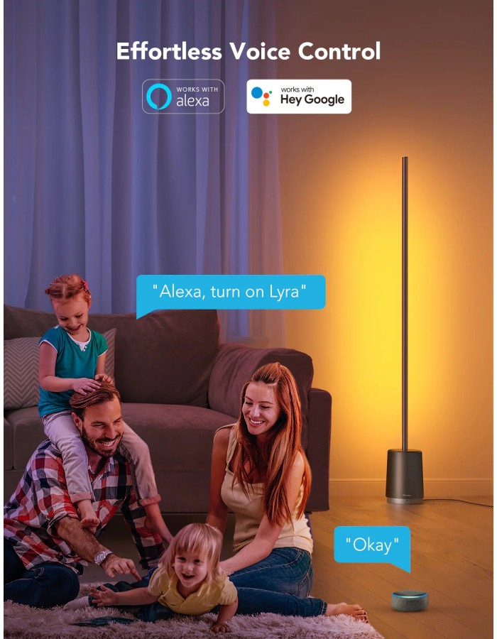 Govee RGBICWW Lyra Corner Floor Lamp H6072
