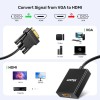 Unitek Converter VGA to HDMI Adapter w/Audio & Power Port Unitek Converter VGA to HDMI Adapter w/Audio & Power Port