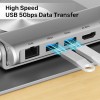 Unitek Laptop Stand with USB Hub 4K30Hz HDMI + FE Lan + PD100W D1109B Unitek Laptop Stand with USB Hub 4K30Hz HDMI + FE Lan + PD100W D1109B