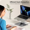 Unitek Laptop Stand with USB Hub 4K30Hz HDMI + FE Lan + PD100W D1109B Unitek Laptop Stand with USB Hub 4K30Hz HDMI + FE Lan + PD100W D1109B