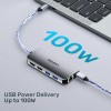 Unitek USB-C Hub 3xUSB/2xHDMI MST/SD/Gb/PD100W D1122A Unitek USB-C Hub 3xUSB/2xHDMI MST/SD/Gb/PD100W D1122A