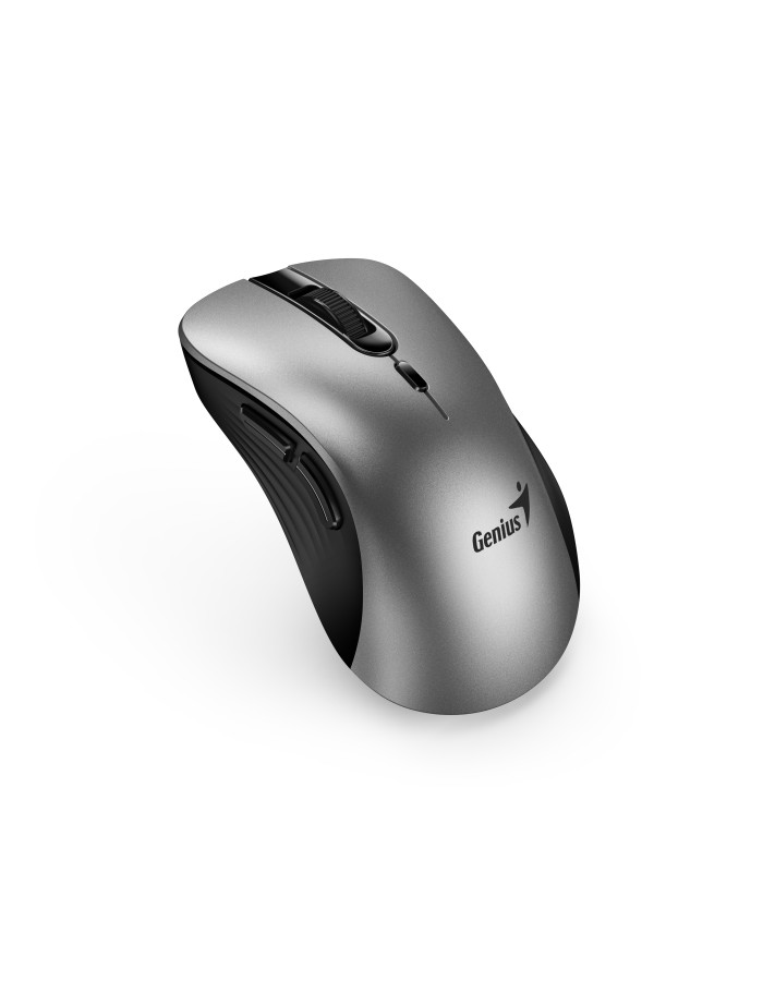 Genius Wireless Silent AI Ergonomic Mouse 8100S with Thumb & Finger Rest Silver Genius Wireless Silent AI Ergonomic Mouse 8100S with Thumb & Finger Rest Silver