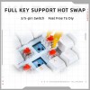 Thunderobot KG3089 White Mechanical Gaming Keyboard 89 Red Switch Keys