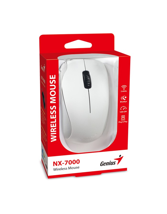 Genius Mouse Wireless NX-7000 White Genius Mouse Wireless NX-7000 White