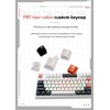 Thunderobot KG3089 White Mechanical Gaming Keyboard 89 Red Switch Keys