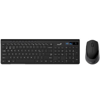 Genius Keyboard-Mouse Set Wireless+BT SlimStar 8230 English