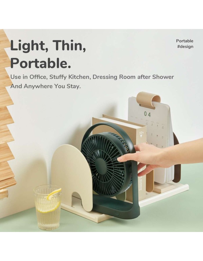 Jisulife Desktop Portable Fan  FA19A Green